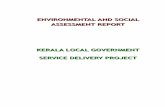 KERALA LOCAL GOVERNMENT SERVICE DELIVERY PROJECT · • The Kerala Protection of River Banks & Regulation of Removal of Sand Act, 2001 • The Kerala ... • Kerala Irrigation & Water