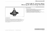 77-5316 - V5013B-F Three-Way Mixing & Diverting Valves · 2012-11-12 · 4 V5013B-F THREE-WAY MIXING & DIVERTING VALVES 77-5316-1 Table 1. Model Descriptions and Body Specifications.