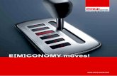 E[M]CONOMY moves! · 2015-11-20 · E[M]COLOGY Designed for Efficiency 50 95 70 90 10 85 10 10 50 Minimum use of resources for maximum profit. At EMCO, we take a consistent, responsible