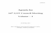 Agenda for 14th GST Council Meeting · Page 3 of 44 Agenda items for the 14th Meeting of the GST Council on 18-19 May 2017 1. Confirmation of the Minutes of the 13th GST Council Meeting