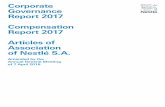 Corporate Governance Report 2017 Compensation Report …...Corporate Governance Report 2017 5 Capital structure 2.4 Shares and participation certiﬁ cates Nestlé S.A.’s capital