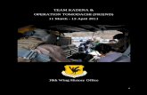 TEAM KADENA & OPERATION TOMODACHI (FRIEND) · the Tokyo Electric Power Companies’ (TEPCO) Fukushima Daiichi Nuclear Power Station, disabling the plant’s cooling system. As of