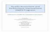 Quality Assessment and Performance Improvement (QAPI) …...• Quality Assessment and Performance Improvement procedures (including how improvements are tracked), • Decision process