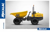 SITE DUMPER - Mecalac...SITE DUMPER Robust, reliable and rental tough, Mecalac site dumpers have been developed using more than 60 years’ design and manufacturing expertise. Featuring