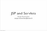 JSP and Servletsdeptinfo.cnam.fr/~rosmorse/aisl-chine/servlets/jsp-servlets.pdf · Principle of dynamic web sites • The Web application server receives the request from the client