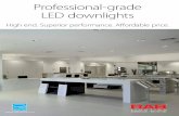 Professional-grade LED downlights...ENERGY STAR Luminaires V2.0 RABWEB.COM • 888 722-1000 Professional-grade LED downlights High end. Superior performance. Aﬀordable price. ENERGY
