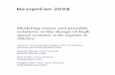 Modeling issues and possible solutions in the design of ... · Modeling issues and possible solutions in the design of high speed systems with signals at 20Gb/s ... A practical workflow