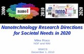 F. Frankel - copyright Nanotechnology Research Directions for … · 2010-12-01 · Global progress made in nanotechnology 2000 - 2010 – Vision and research directions by 2020?
