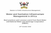 Water and Sanitation Infrastructure Management in Africa...Water and Sanitation Infrastructure Management in Africa. Best practices and Lessons Learnt from Rand Water and National