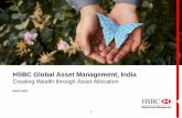 Creating Wealth through Asset Allocation - HSBC...after 5 yrs Rs 1.10 lakh Rs 1.34 lakh Source –World Bank CY inflation Debt Index - I-BEX (I-Sec Sovereign Bond Index) As at December