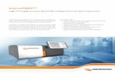 High-Throughput Laser Based Microdiagnostics Sample ... · microPREPTM. High-Throughput Laser Based Microdiagnostics Sample Preparation. 3D-Micromac‘s microPREP. TM. is the first