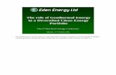 Eden Energy Ltdedeninnovations.com/wp-content/uploads/2016/10/... · 2016-10-13 · Eden Energy Ltd is a new diversified clean energy company seeking listing on the Australian Stock