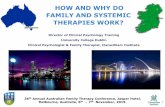 HOW AND WHY DO FAMILY AND SYSTEMIC THERAPIES WORK? … · 2018-09-10 · HOW AND WHY DO FAMILY AND SYSTEMIC THERAPIES WORK? Director of Clinical Psychology Training University College