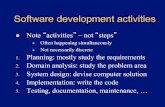 Software development activitiesmikec/cs48/slides/02-Process.pdf · Software engineering l A subset of system engineering l Covers all software development activities, planning through