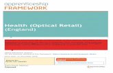 Health (Optical Retail)...spectacle frames, spectacle dispensing • Contact Lenses – History and development, procedure for fitting, after care and hygiene, types and modalities