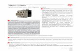 Product Selection - RGC2, Selection guide - 3-pole switching (RGC3) - Panel mount versions Rated voltage Control voltage Features External supply, Us Rated operational current @ 40