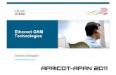 Ethernet OAM Technologies · Cisco IP SLA’s: Performance Management using CFM and Y.1731 mechanisms ... Nested Maintenance Domains (MDs) that break up the responsibilities for network