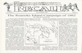The Roanoke Island Campaign of 1862 - Webmasters.comns50.webmasters.com/*ncmhs.net/httpdocs/RecallNov98.pdf · The Roanoke Island Campaign of 1862 By John R. Peacock 111 A favorite