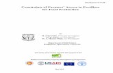 Constraints of Farmers’ Access to Fertilizer for Food …fpmu.gov.bd/agridrupal/sites/default/files/Final...1 Constraints of Farmers’ Access to Fertilizer for Food Production Final