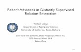 Recent Advances in Distantly Supervised Relation Extractionwilliam/papers/Part1_Distant... · 2018-08-01 · R. Impellitteri and Abraham Beame – were born abroad. ii. Plenty of