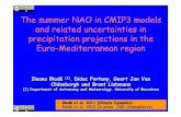 The summer NAO in CMIP3 models and related uncertainties in precipitation projections ... · 2012-07-16 · The summer NAO in CMIP3 models and related uncertainties in precipitation