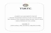 TSRTCTABLE OF CONTENTS Sl. No. Description Page No. 1 Evolution of OPRS in TSRTC 1 2 About current OPRS 1 3 Definitions used in this document 3 4 Objectives of the proposed system