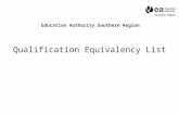   · Web view2019-07-03 · This is the fifth version of the Education Authority Southern Region’s policy on the equivalency of qualifications. As always it is not an attempt to