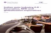 Indian auto industry 2.0 – nnovation, NPD and ... · Indian auto industry 2.0 – Innovation, NPD and globalisation imperatives 05 The automotive sector, which is critical for the