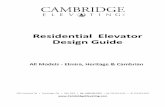 Residential Elevator Design Guide - Cambridge Elevating...r1=720lbs r2=225lbs r3=720lbs. cambridge, ontario. this drawing and the information it contains are proprietary to cambridge
