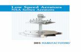 Low Speed Aerators · NSA5-300B 300 224 NR 1.79 1,050 476 165 4,191 NR NR 28 711 40 1,016 4 100 7,950 3,605 1Minimum recommended service factor is 1.8. At 1.0 service factor, gears