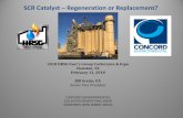 SCR Catalyst – Regeneration or Replacement?concord-environmental.com/wp-content/uploads/2018/04/Concord-SCR... · SCR Catalyst Sintering Catalyst sintering due to exposure to high