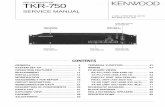 Kenwood TKR 750 manual service - cbmania.ro si Diagrame/Kenwood... · 3 TKR-750 OPERATING FEATURES 1. Controls and Functions 1-1. Front Panel 1 Speaker 2 CH/STATUS Display Two, 7-segment