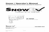 Owner / Operators Manual - SnowEx Productslibrary.snowexproducts.com/snowexproducts/pdffiles/SP...Before attempting any procedure in this book, these safety instructions must be read