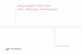 Keysight N6705 DC Power Analyzer...Keysight N6705 User’s Guide 3 Safety Notices The following general safety precautions must be observed during all phases of operation of this instrument.