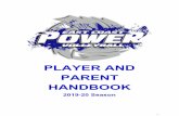 PLAYER AND PARENT HANDBOOK - SportsEngine · 2019-10-31 · We’ve developed this parent and player handbook to educate our club families about the mission, core values, goals and