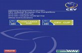 2019 CEV Volleyball Cup 2019 CEV Volleyball Challenge Cup ... · 2019 CEV European Cups Official Communications Page 5 of 6 7. BANNED TEAMS According to the CEV Volleyball Competitions