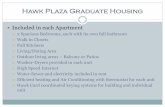 Hawk Plaza Graduate Housing - Moonshellmoonshell.net/marylandhawk/hawkplaza_printables/hawk...Hawk Plaza Graduate Housing 90- 2 bedroom units for a total of 180 beds Building A (30