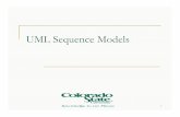 UML Sequence Models - Colorado State Universityfrance/CS314/Lectures/2007-Lectures/Sequence... · Specifying behavior using the UML Class models describe objects and their relationships