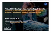 NASA GSFC Strategic Nanotechnology Interests · NASA GSFC Strategic Nanotechnology Interests: Symposium on High‐rate Nanoscale Printing for Devices and Structures ‐Northeastern