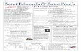 Saint Edward’s & Saint Paul’s · 01/01/2020  · Saint Edward’s & Saint Paul’s Up Coming Events Monday, January 6th -6:30 PM @ Saint Paul’s Monday Night Study Group Tuesday,