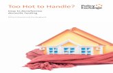 Too Hot to Handle? - Policy Exchange · 2016-11-04 · Too Hot to Handle? How to decarbonise domestic heating Richard Howard and Zoe Bengherbi Policy Exchange is an independent think