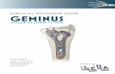 SURGICAL TECHNIQUE GUIDE GEMINUS - LedaZone (TFZ) is a 1cm wide band of fibrous tissue located between the watershed line and the PQ muscle. The TFZ must be elevated to properly expose