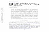 Probability Sampling Designs: Principles for Choice of ... · The randomization principle states that the sampling designs must be as ran-dom as possible. Indeed, the more random