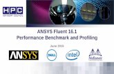 ANSYS Fluent 16.1 Performance Benchmark and Profiling · 2 Note • The following research was performed under the HPC Advisory Council activities – Participating vendors: Intel,