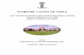 SUPREME COURT OF INDIAclists.nic.in/ddir/PDFCauselists/supremecourt/2014/Sep/...REGISTRAR LIST THURSDAY, 11TH SEPTEMBER, 2014 REGISTRAR COURT NO. 1 SUPREME COURT OF INDIA Page 4 of