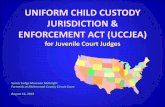 UNIFORM CHILD CUSTODY JURISDICTION ......protection from domestic violence in which the issue may appear. •“Child custody proceeding” does not include a proceeding involving