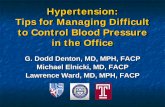 Hypertension: Tips for Managing Difficult to Control Blood … Library/SGIM/Resource Library... · Hypertension: Tips for Managing Difficult to Control Blood Pressure in the Office