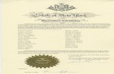 New York Certificate of Ascertainment 2016 - archives.gov · of New York, under their seal of office, contains a true and correct list setting forth the names of Electors of President