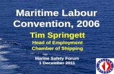 Maritime Labour Convention, 2006 2018-08-13آ  Maritime Labour Convention, 2006 Tim Springett Head of