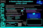 e-Yantra Ideas Competition (eYIC)- 2019 · Provides a platform to encourage innovative projects from robotics labs set up through the e-Yantra Lab Setup Initiative (eLSI), in colleges